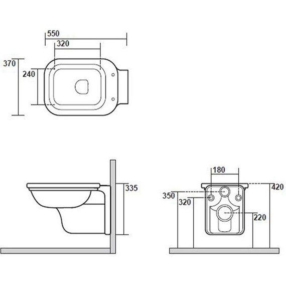 Унитаз подвесной Kerasan Waldorf 411501bi фото 6