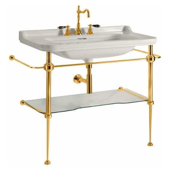 Раковина с консолью Kerasan Waldorf 100 см 4142K1bi/cr*1 фото 10