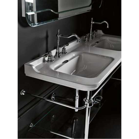 Раковина с консолью двойная Kerasan Waldorf 150 см 4143K1bi/cr*1 фото 3