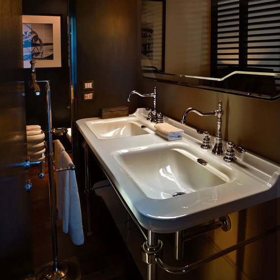 Раковина с консолью двойная Kerasan Waldorf 150 см 4143K1bi/cr*1 фото 4