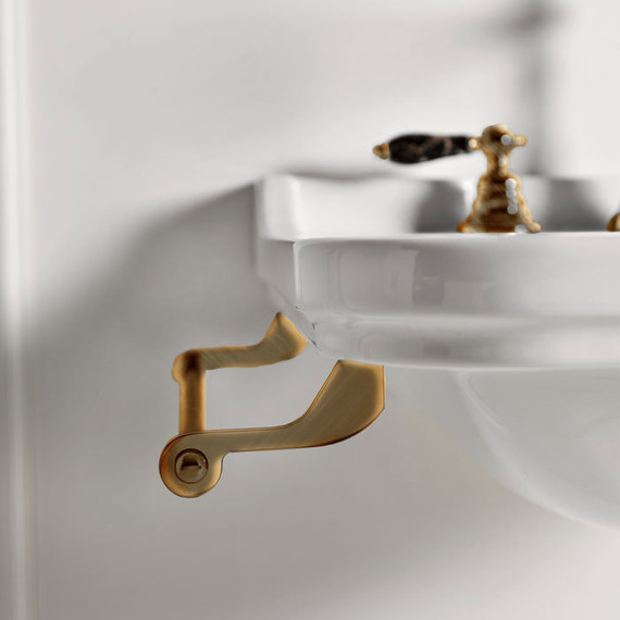 Раковина подвесная Kerasan Waldorf 80 см 4141K1bi/cr*1 фото 6