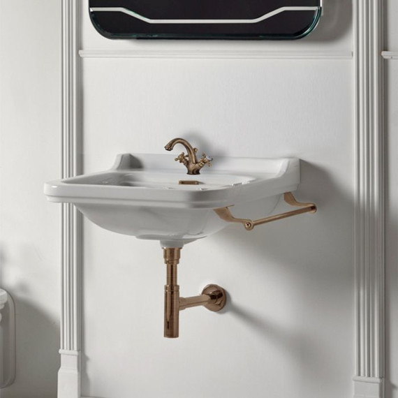 Раковина подвесная Kerasan Waldorf 60 см 4140K1bi/cr*1 фото 4