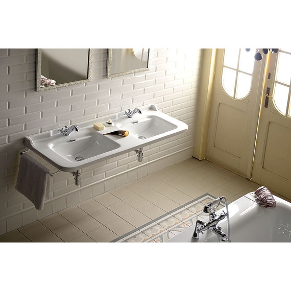 Раковина подвесная Kerasan Waldorf 150 см 4143K1bi/cr*1 - 2 Раковина подвесная Kerasan Waldorf 150 см 4143K1bi/cr*1 фото 2