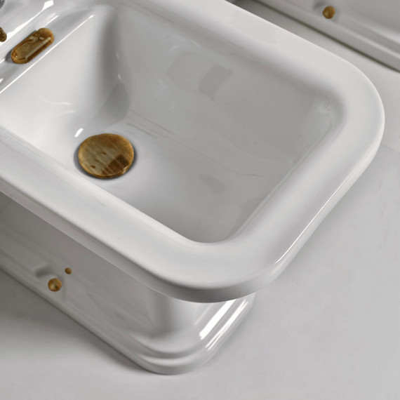 Биде напольное Kerasan Waldorf Prolungato 4120K1bi/cr*1 фото 6