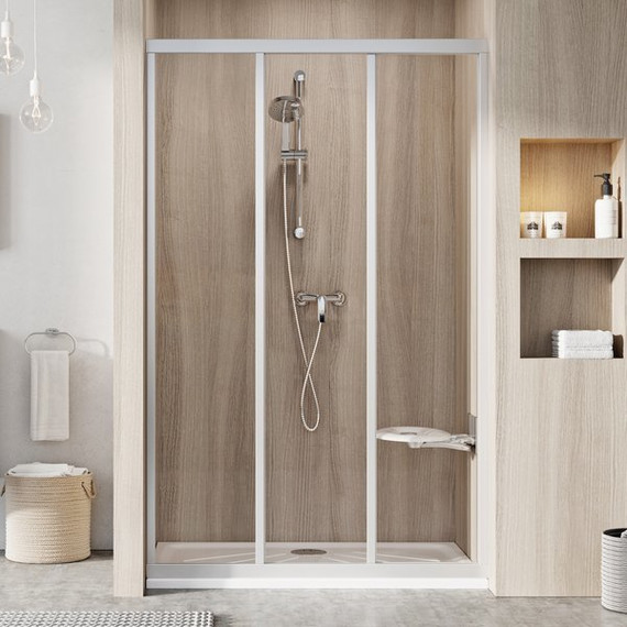 Душевая дверь Ravak Supernova ASDP3 90 см 00V7010211 белый/pearl, Цвет стекла: матовое, Цвет профиля: белый, Размер - мм: 900 фото 
