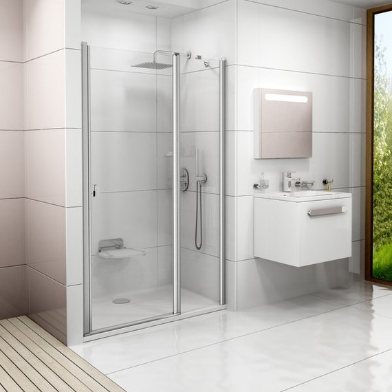 Душевая дверь Ravak Chrome CSD2 100 см 0QVACC00Z1 алюминий/прозрачное фото 
