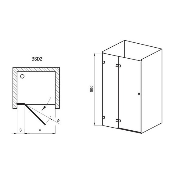 Душевая дверь Ravak Brilliant BSD2 100 см 0ULAAA00Z1 L хром/прозрачное - 8 Душевая дверь Ravak Brilliant BSD2 100 см 0ULAAA00Z1 L хром/прозрачное фото 8