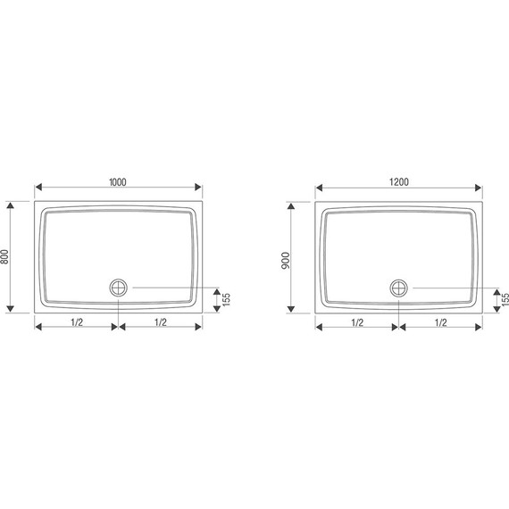 Поддон Ravak Galaxy Gigant 100х80 см XA01A401210 - 3 Поддон Ravak Galaxy Gigant 100х80 см XA01A401210 фото 3
