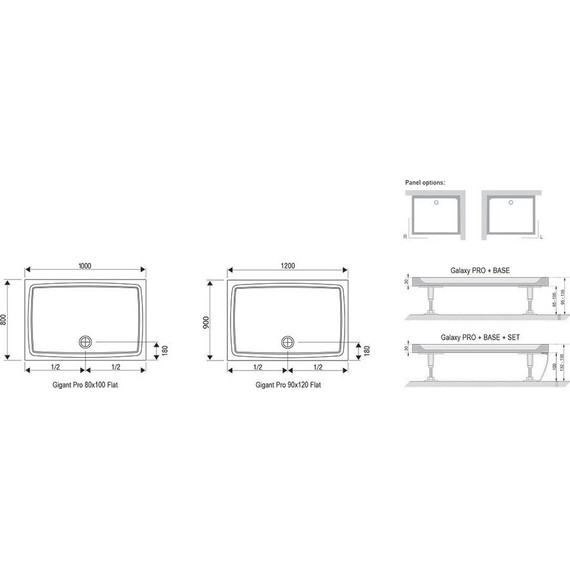 Поддон Ravak Galaxy Pro Gigant Flat 120х80 см XA03G411010 фото 3