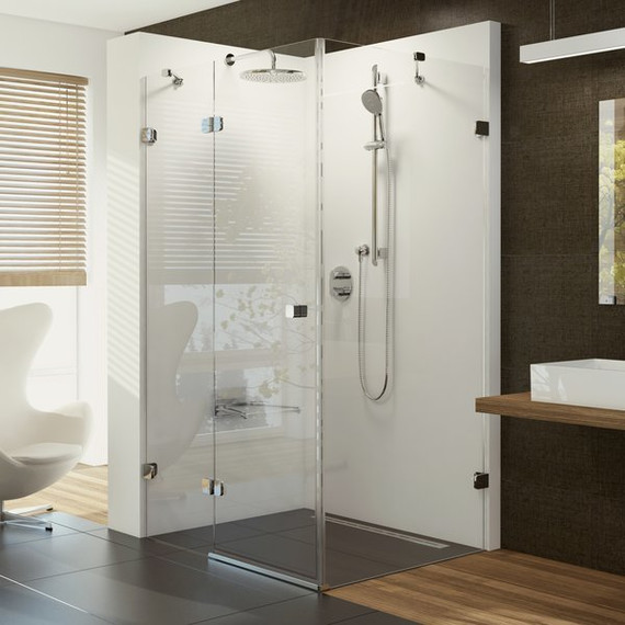Душевое ограждение Ravak Brilliant BSDPS 90x90 см 0UL77A00Z1 L хром/прозрачное фото 