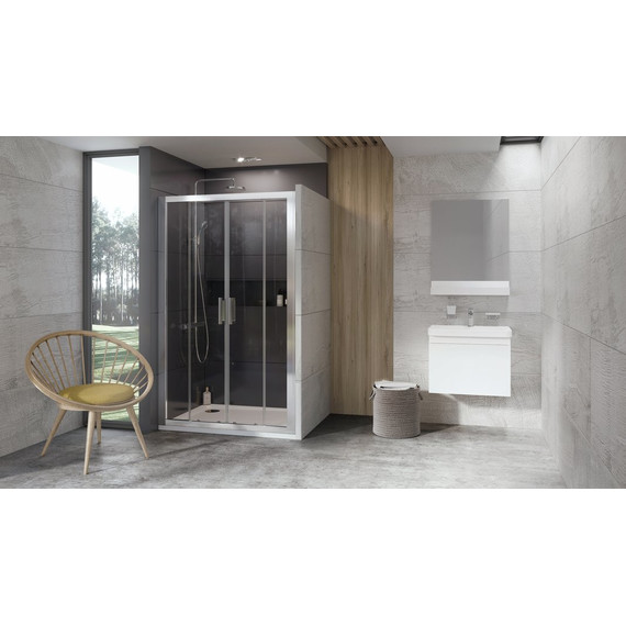 Душевая дверь Ravak 10° 10DP4 130 см 0ZKJ0100Z1 белый/прозрачное фото 2