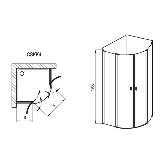 Душевое ограждение Ravak Chrome CSKK4 80 см 3Q140C00Z1 алюминий/прозрачное - 5 Душевое ограждение Ravak Chrome CSKK4 80 см 3Q140C00Z1 алюминий/прозрачное фото 5