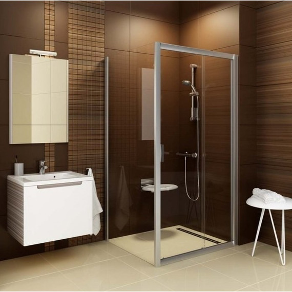 Душевое ограждение Ravak Blix BLDP2+BLPS 120х100 см, сатин/прозрачное фото 3