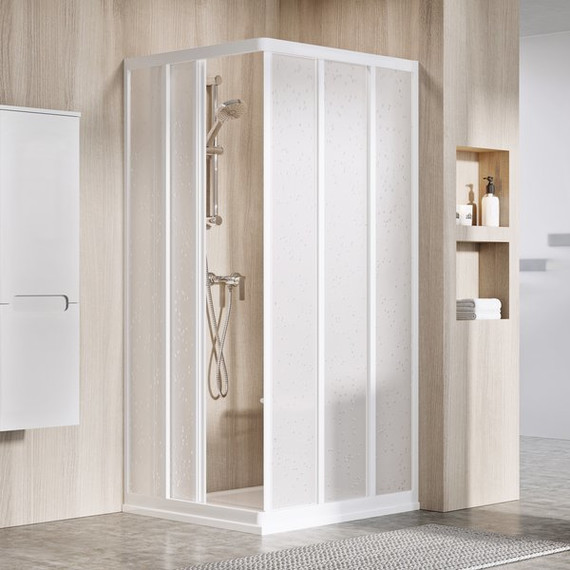 Душевое ограждение Ravak Supernova ASRV3+ASRV3 80 см 15V4010211 белый/pearl фото 