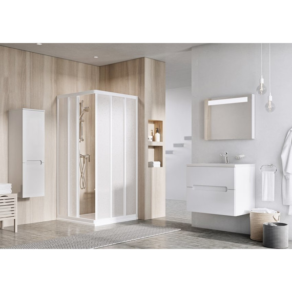 Душевое ограждение Ravak Supernova ASRV3+ASRV3 90 см 15V7010211 белый/pearl фото 3