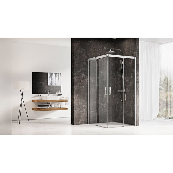 Душевое ограждение Ravak Matrix MSRV4 80 см 1WV44U00Z1 сатин/прозрачное фото 4