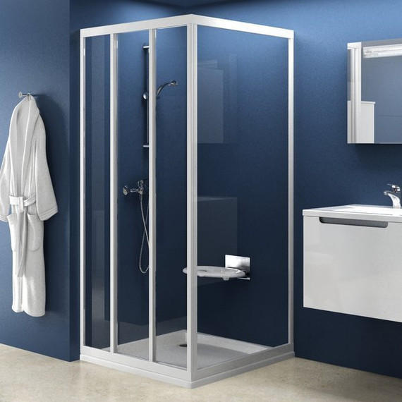 Душевое ограждение Ravak Supernova ASDP3+APSS 120х80 см, белый/прозрачное - 4 Душевое ограждение Ravak Supernova ASDP3+APSS 120х80 см, белый/прозрачное фото 4
