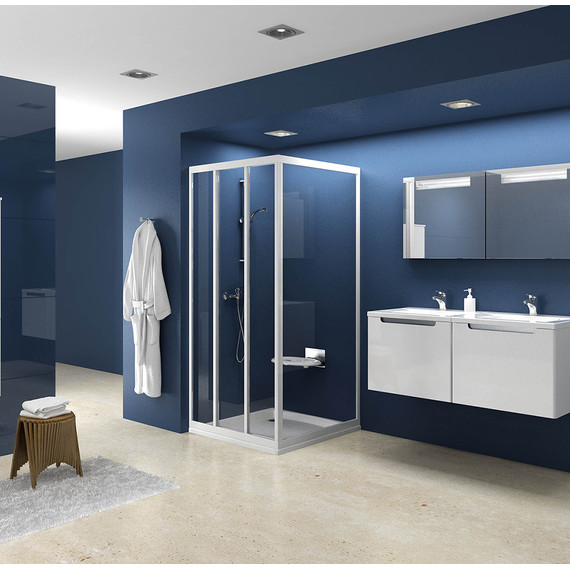 Душевое ограждение Ravak Supernova ASDP3+APSS 110х80 см, белый/pearl - 5 Душевое ограждение Ravak Supernova ASDP3+APSS 110х80 см, белый/pearl фото 5