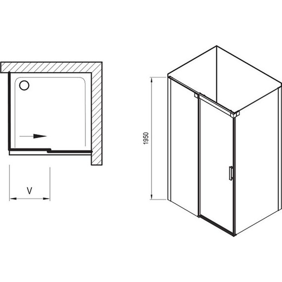 Душевое ограждение Ravak Matrix MSDPS 110х80 см 0WPD4U00Z1 R сатин/прозрачное - 15 Душевое ограждение Ravak Matrix MSDPS 110х80 см 0WPD4U00Z1 R сатин/прозрачное фото 15