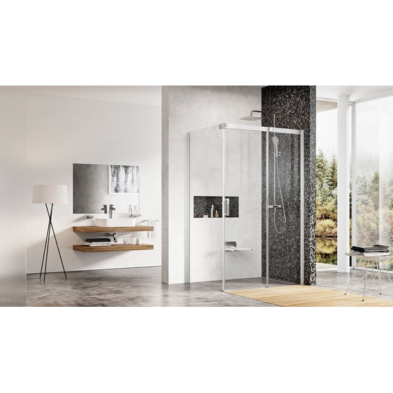 Душевое ограждение Ravak Matrix MSDPS 100х80 см 0WPA4C00Z1 R алюминий/прозрачное фото 3