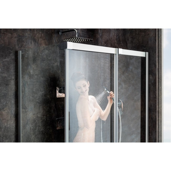 Душевое ограждение Ravak Matrix MSDPS 100х100 см 0WPAAU00Z1 R сатин/прозрачное фото 9