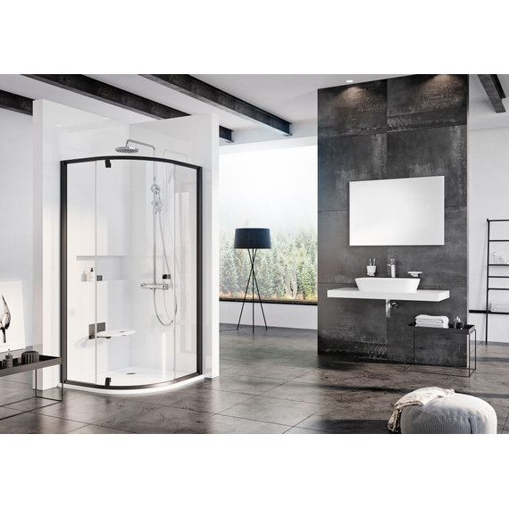 Душевое ограждение Ravak Pivot PSKK3 100 см 376AA300Z1 чёрный/прозрачное - 2 Душевое ограждение Ravak Pivot PSKK3 100 см 376AA300Z1 чёрный/прозрачное фото 2