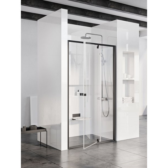 Душевая дверь Ravak Pivot PDOP2 100 см 03GA0300Z1 чёрный/прозрачное фото 