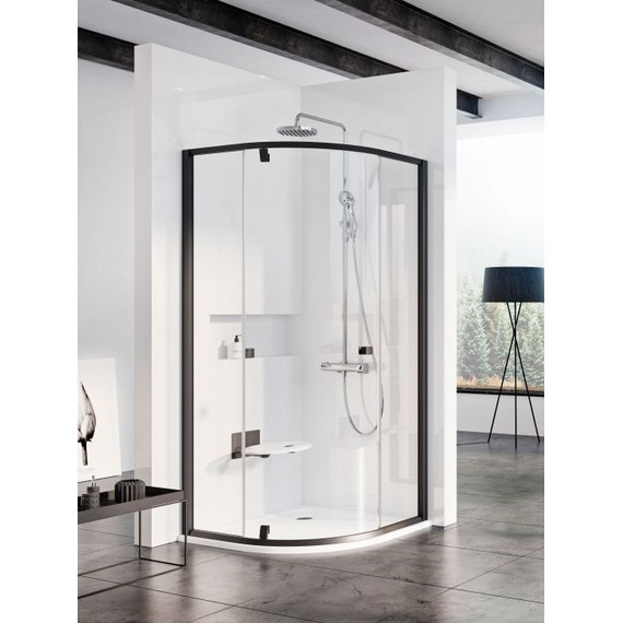 Душевое ограждение Ravak Pivot PSKK3 80 см 37644300Z1 чёрный/прозрачное фото 