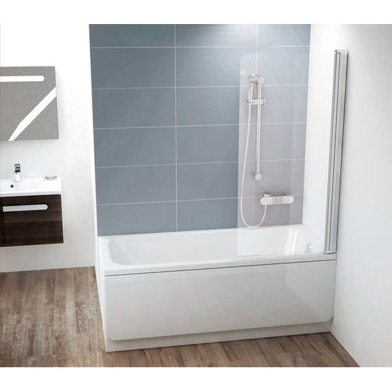 Шторка для ванны Ravak Chrome CVS1 80 см 7QR40C00Z1 R алюминий/прозрачное фото 