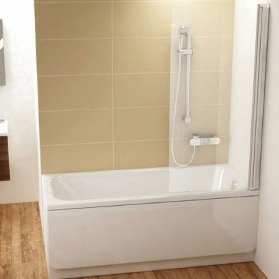 Шторка для ванны Ravak Chrome CVS1 80 см 7QR40C00Z1 R алюминий/прозрачное фото 2