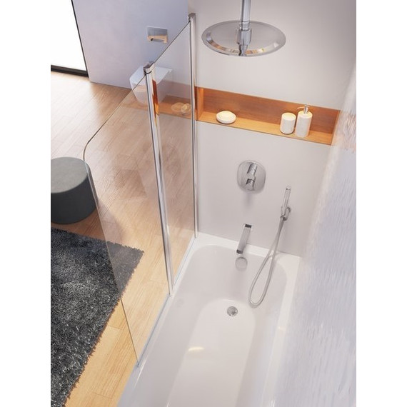 Шторка для ванны Ravak Chrome CVS2 100 см 7QLA0C00Z1 L алюминий/прозрачное - 4 Шторка для ванны Ravak Chrome CVS2 100 см 7QLA0C00Z1 L алюминий/прозрачное фото 4