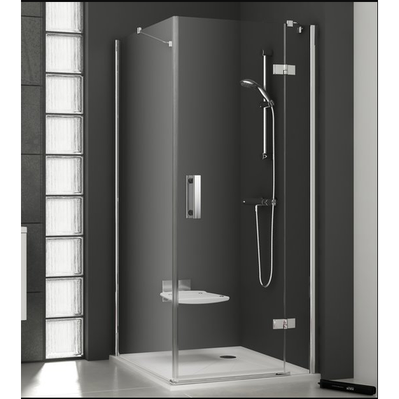 Душевое ограждение Ravak SmartLine SMSD2+SMPS 120х100 см R, хром/прозрачное фото 