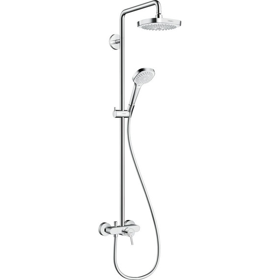 Душевая стойка Hansgrohe Croma Select E Showerpipe 180 2jet 27258400, белый/хром фото 