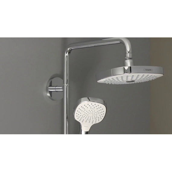 Душевая стойка Hansgrohe Croma Select E Showerpipe 180 2jet 27258400, белый/хром - 3 Душевая стойка Hansgrohe Croma Select E Showerpipe 180 2jet 27258400, белый/хром фото 3
