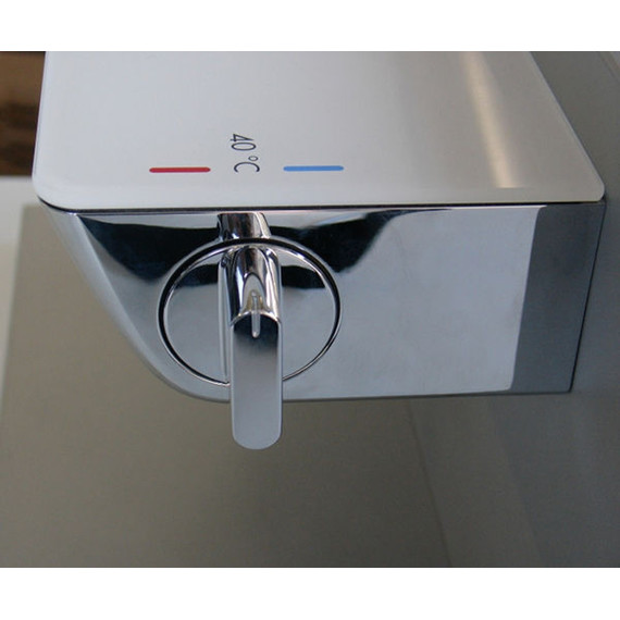 Смеситель для душа с термостатом Hansgrohe Ecostat Select 13161400, белый/хром фото 6