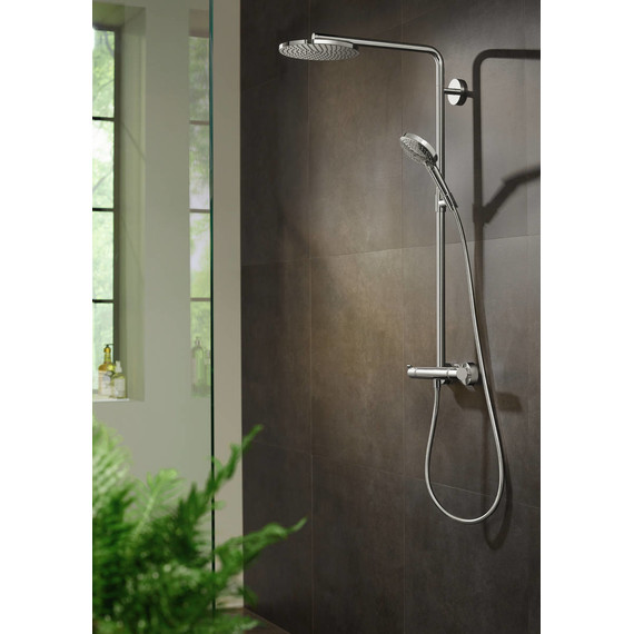 Душевая стойка с термостатом Hansgrohe Raindance Select S Showerpipe 240 1jet 27633000 - 2 Душевая стойка с термостатом Hansgrohe Raindance Select S Showerpipe 240 1jet 27633000 фото 2