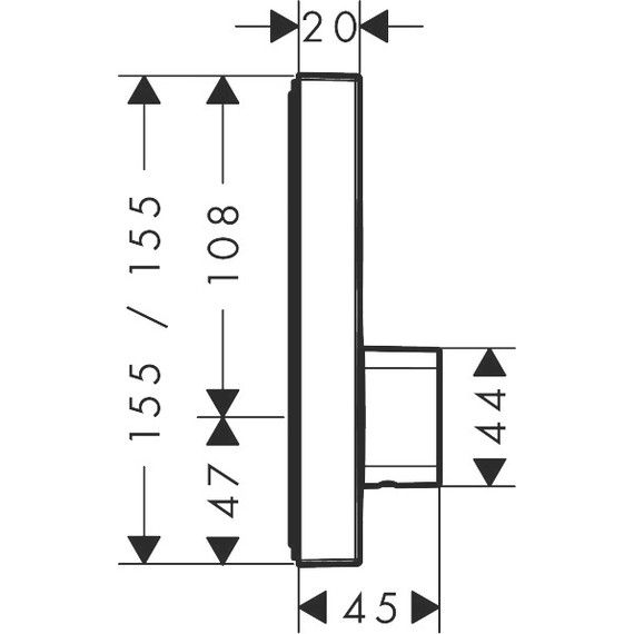 Смеситель для душа с термостатом Hansgrohe Shower Select 15768000 - 4 Смеситель для душа с термостатом Hansgrohe Shower Select 15768000 фото 4