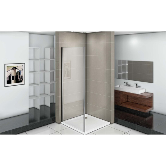 Боковая стенка Bas Infinity SP-90-W-CH 90 см хром/узор - 3 Боковая стенка Bas Infinity SP-90-W-CH 90 см хром/узор фото 3