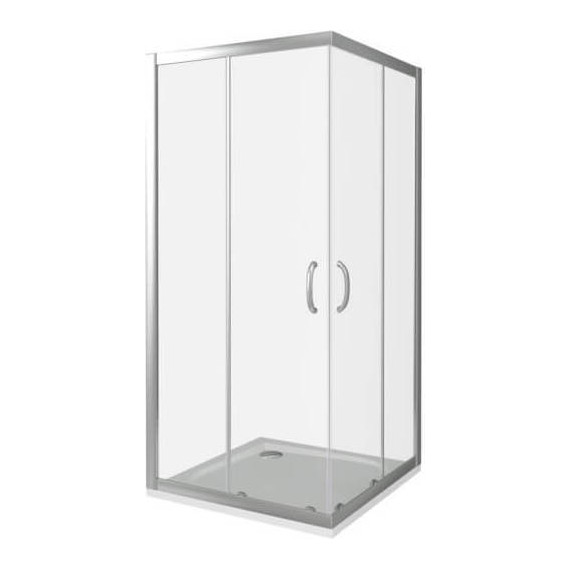 Душевое ограждение Bas Infinity CR-80-C-CH 80х80 см, хром/прозрачное фото 4