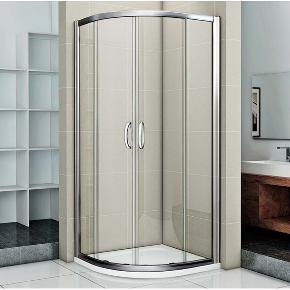 Душевое ограждение Bas Infinity R-90-C-CH 90х90 см, хром/прозрачное фото 