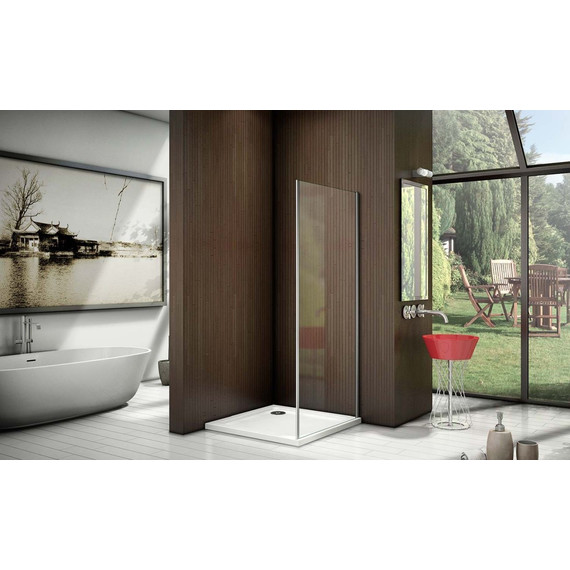 Боковая стенка Bas Latte SP-90-C-WE 90 см алюминий/прозрачное - 6 Боковая стенка Bas Latte SP-90-C-WE 90 см алюминий/прозрачное фото 6