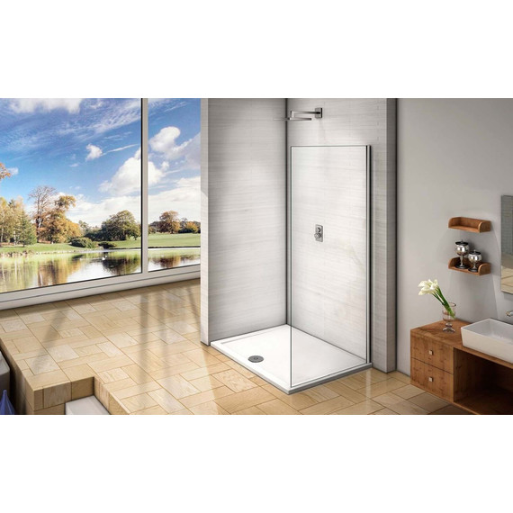 Боковая стенка Bas Orion SP-90-G-CH 90 см хром/матовое - 5 Боковая стенка Bas Orion SP-90-G-CH 90 см хром/матовое фото 5