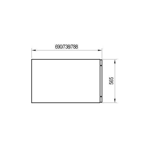 Панель боковая для ванны Ravak Domino A U 70 см CZ00110A00 фото 3