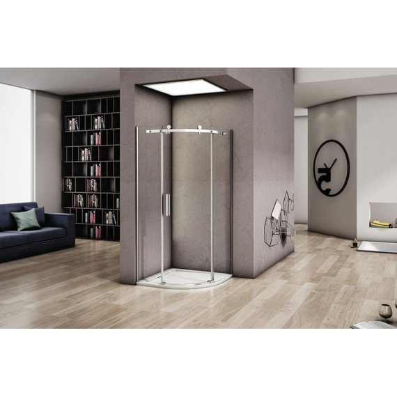 Душевое ограждение Bas Altair R-100-C-CH 100х100 см, хром/прозрачное - 2 Душевое ограждение Bas Altair R-100-C-CH 100х100 см, хром/прозрачное фото 2