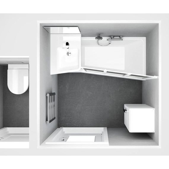 Ванна акриловая Ravak BeHappy II 150x75 см C981000000 L, Размер - мм: 1500х750 - 7 Ванна акриловая Ravak BeHappy II 150x75 см C981000000 L, Размер - мм: 1500х750 фото 7