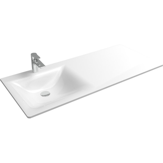 Тумба напольная с раковиной-столешницей Aqwella Forma 115 см FOR0105KL, б/к фото 9