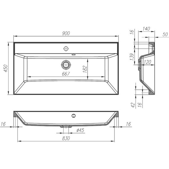 Тумба подвесная с раковиной BelBagno VITTORIA-900-2C-SO-BL 90 см, белый фото 8