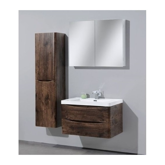 Пенал подвесной BelBagno ANCONA-N-1700-2A-SC-RW-L 35 см, левый, темный дуб фото 2