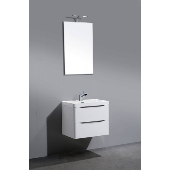 Тумба подвесная с раковиной BelBagno ANCONA-N-600-2C-SO-BL 60 см, белый, Цвет фасада: Bianco Lucido - 3 Тумба подвесная с раковиной BelBagno ANCONA-N-600-2C-SO-BL 60 см, белый, Цвет фасада: Bianco Lucido фото 3
