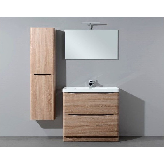 Пенал подвесной BelBagno ANCONA-N-1500-2A-SC-WO-L 40 см, левый, белый дуб фото 2